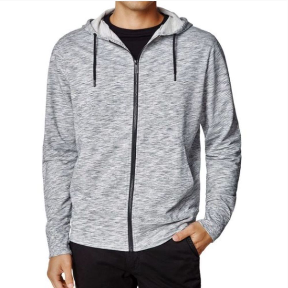 Good Man Heathered Long Sleeve Full Zip Hoodie